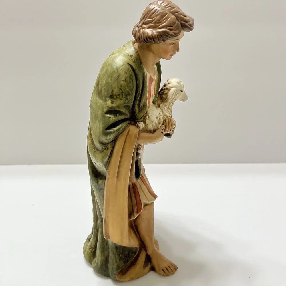 Christmas Grandeur Noel Nativity Shepherd Replacement Figure Hand Painted 1999